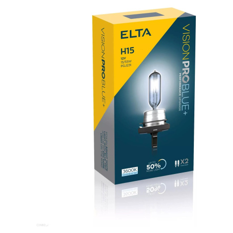 ELTA H15 VisionProBlue +50% 15/55W 12V PGJ23t-1 sada 2ks EB2715TR