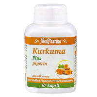 MedPharma Kurkuma Plus piperin, 67 kapslí