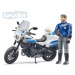BRUDER 62731 Set motorka Ducati Scrambler s figurkou policie