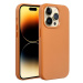 Smarty Leather Mag kryt s MagSafe iPhone 15 Pro Max oranžový