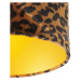 Stropní lampa matně černý odstín leopardí design 25 cm - Combi