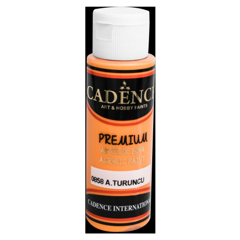 Akrylová barva Cadence Premium - světle oranžová / 70 ml