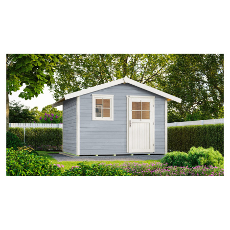 Weka Dřevěný zahradní domek 123 vel. 4, šedá, 301 x 235 cm