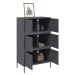 vidaXL Skříň highboard antracitová 68 x 39 x 113 cm ocel