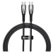 Kabel USB-C cable for USB-C Baseus Glimmer Series, 100W, 1m (Black)