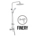 JB Sanitary FINERY SF 56 011 12 4 - Sprchová sestava s baterií 100mm, nerezovou kruhovou sprchou