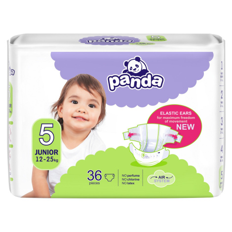PANDA Junior dětské pleny 12-25kg 36 ks