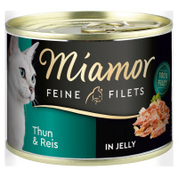 Miamor Feine Filets v želé s tuňákem a rýží 12 × 185 g
