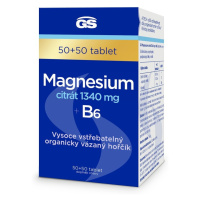 GS Magnesium citrát 1340mg+B6 tbl.50+50