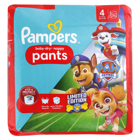 PAMPERS Baby Dry dětské pleny 4 Paw Patrol 25 ks