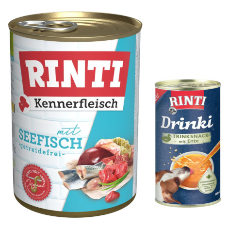 RINTI Kennerfleisch 6 x 400 g + Rinti Drinki 185 ml zdarma - mořské ryby