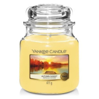 Yankee Candle Yankee Candle - Vonná svíčka AUTUMN SUNSET střední 411g 65-75 hod.