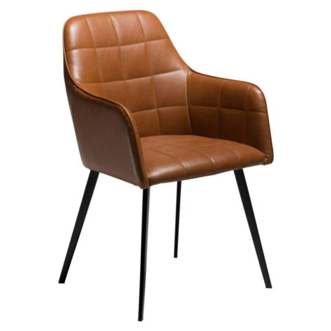 Hnědá koženková židle DAN-FORM Denmark Embrace Vintage ​​​​​DAN-FORM Denmark