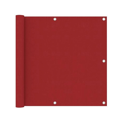 Balkónová zástěna červená 90×400 cm oxfordská látka 135037 SHUMEE