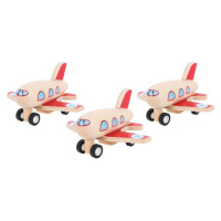 Bigjigs Toys Dřevěné natahovací letadlo AIRPLANE 1 ks