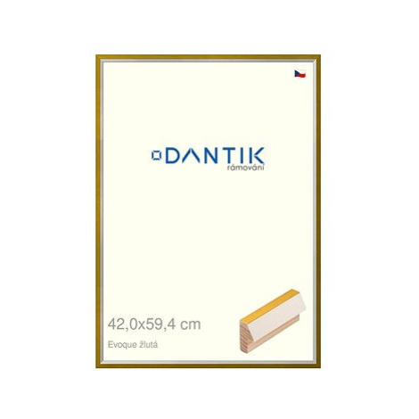 DANTIK rámeček 42 × 59,4, EVOQUE žlutý plexi čiré