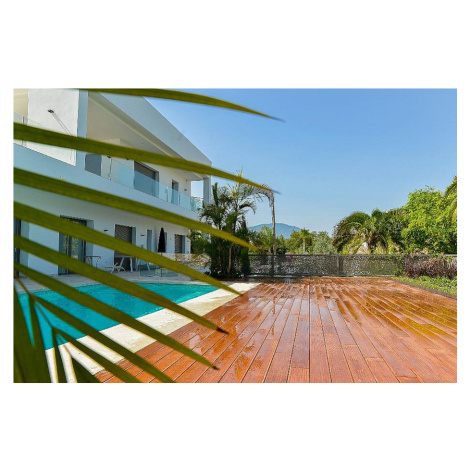 ASKO Terasová prkna SVĚTLÝ BAMBUS 20 × 137 × 1860 mm | jemně rýh. / hladká | drážka