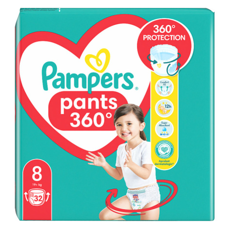 Pampers Pants Plenkové Kalhotky Velikost 8, 32 Kusů, 19kg+