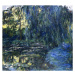 Obrazová reprodukce View of the Lilypond with Willow, c.1917-1919, Monet, Claude, 40 × 40 cm