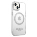 Guess GUHMP14SHTRMS hard silikonové pouzdro iPhone 14 6.1" silver Metal Outline Magsafe