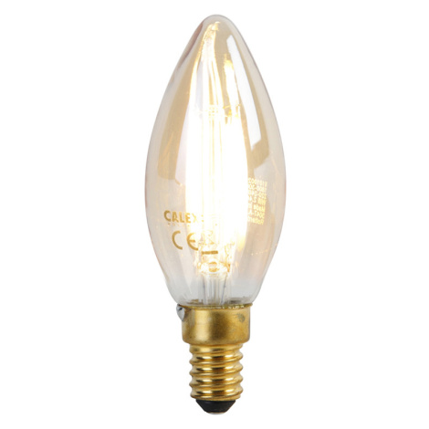 Chytrá E14 LED lampa B35 zlatá 4,9W 470 lm 1800-3000K Calex