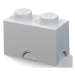 LEGO® úložný box 2 - šedý 125 x 250 x 180 mm