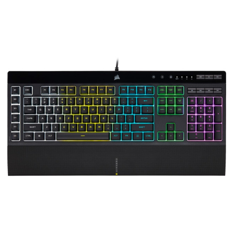 CORSAIR K55 RGB PRO/Drátová USB/US layout/Černá