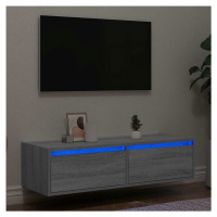 vidaXL TV skříňka s LED osvětlením šedý sonoma 100X35,5x25 cm