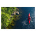 Fotografie River Kayaker Aerial View, welcomia, 40 × 26.7 cm