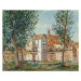 Alfred Sisley - Obrazová reprodukce The Loing at Moret, September Morning, (40 x 35 cm)