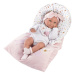 Llorens 73901 NEW BORN DÍVKO - realistická panenka miminko s celovinylovým tělem - 40 cm