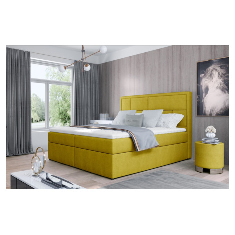 Artelta Manželská postel MERON Boxspring | 140 x 200 cm Barva: Omega 68