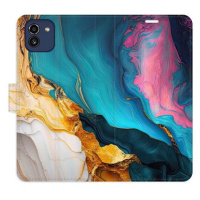 iSaprio Flip pouzdro Colourful Marble pro Samsung Galaxy A03