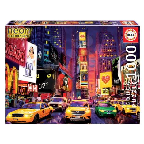 Puzzle Times Square, New York Neon Educa 1000 dílků a Fix Lepidlo