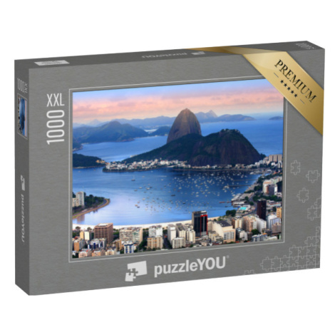 puzzle 1000 dílků XXL „Rio De Janeiro v záři večerního slunce, Brazílie“
