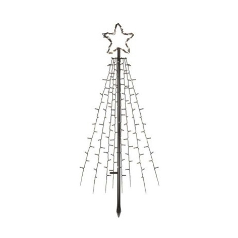 EMOS Kovový LED vánoční strom Ziza s časovačem 180 cm studená bílá