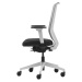 TrendOffice Kancelářská otočná židle TO-SYNC PRO, s područkami a univerzálními kolečky, bílá / š
