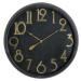 Estila Stylové černé retro hodiny SOHO 80cm