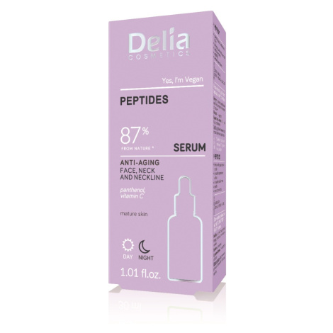 Delia Peptides Sérum proti stárnutí na obličej, krk a dekolt 30 ml
