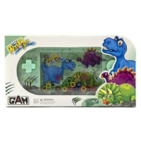 Vodní hra hlavolam s dinosaurem zelená