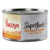 Purizon Superfoods 12 x 140 g - divočák se sleděm, batáty a jablkem