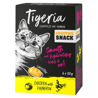 Tigeria Smoothie Snack, 6 x 50 g za skvělou cenu - kuřecí s dýní