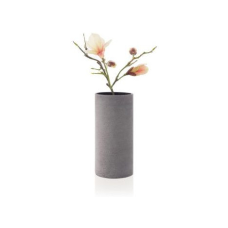 Tmavě šedá váza COLUNA L, výška 29 cm FOR LIVING