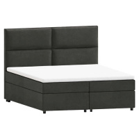 Tmavě šedá boxspring postel s úložným prostorem 180x200 cm Rico – Ropez