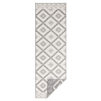 Šedo-krémový venkovní koberec NORTHRUGS Malibu, 80 x 250 cm