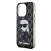 Karl Lagerfeld Monogram Ikonik zadní kryt pro iPhone 15 Pro černý