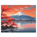 Obrazy na stěnu - Meditace u japonské hory Rozměr: 40x50 cm, Rámování: bez rámu a bez vypnutí pl