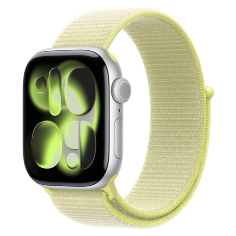 Apple Watch 42/41/40/38mm neonově žlutý provlékací sportovní řemínek