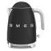 Rychlovarná konvice Smeg 50's style KLF03BLMEU / 2400 W / 1,7 l / matná černá Varianta: ivi1