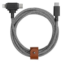 Native Union Belt Universal Cable (USB-C – Lighting/USB-C) 1.5m Zebra